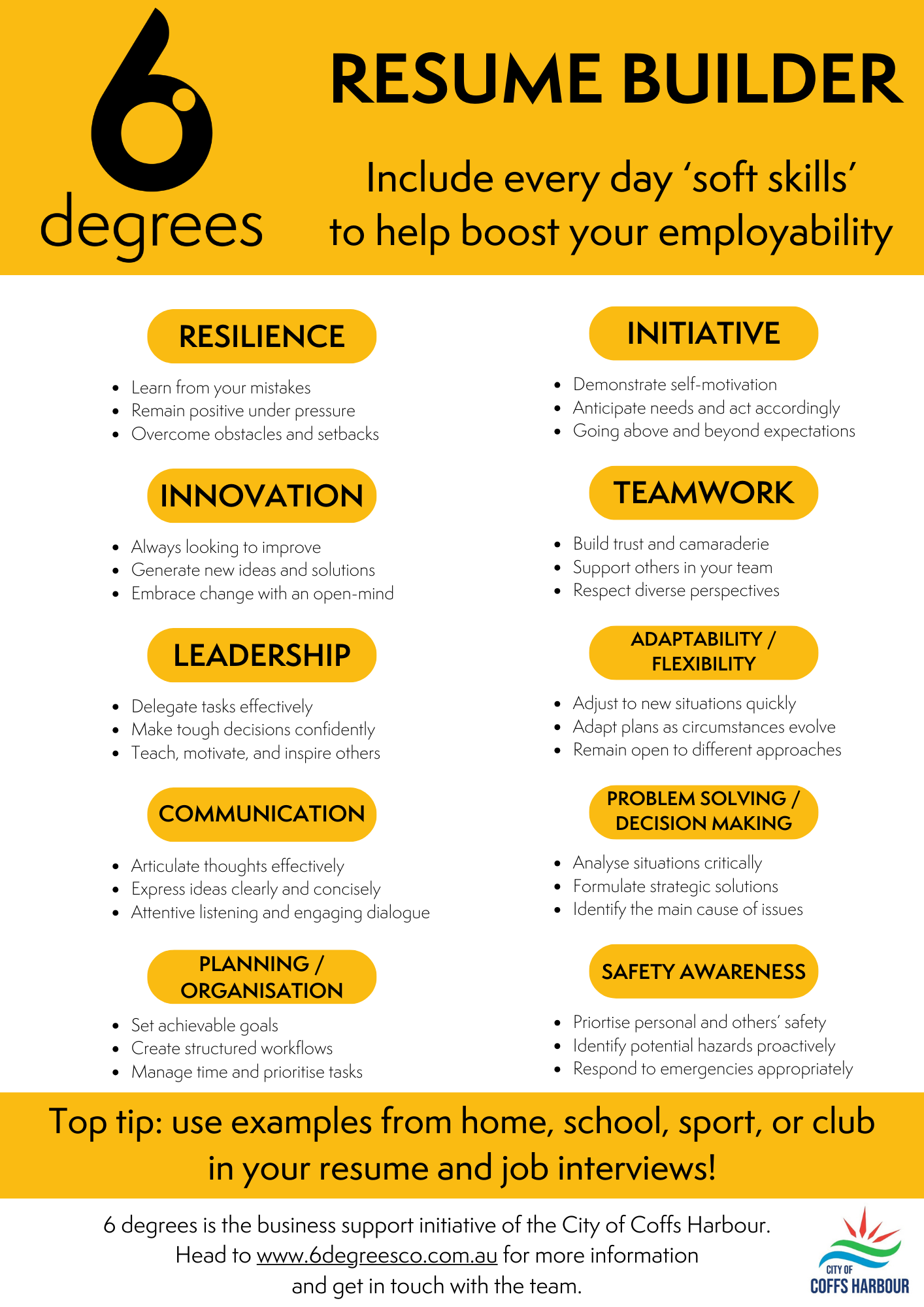6 degrees RESUME BUILDER.png